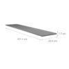 REPISA MELAPAK BASICA ROYAL CHERRY LINEAL 120 cm X 30 cm X 15 mm - Imagen 4