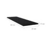 REPISA MELAPAK BASICA NEGRO LINEAL 90 cm X 25 cm X 15 mm - Imagen 3