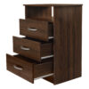 COMODA MELAPAK BAHAMAS NOGAL 3 CAJONES 60 cm X 89 cm X 46 cm - Imagen 3