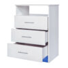 COMODA MELAPAK INFANTIL BLANCO 3 CAJONES 60 cm X 89 cm X 46 cm - Imagen 2