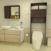 MUEBLE DE BAÑO ALTO WENGUE - Imagen 4