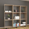 MUEBLE ESTANTE MELAPAK COSMOS OLIVO CON RUEDAS 120 cm X 126.5 cm X 30 cm - Imagen 4