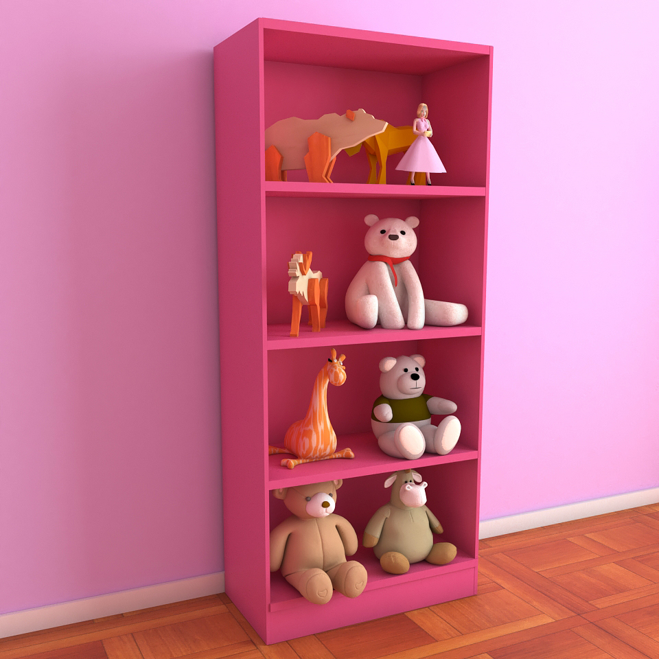 MUEBLE MELAPAK ESTANTE FUCSIA APOLO INFANTIL 35 cm X 120 cm X 25 cm - Perú