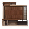 CENTRO DE ENTRETENIMIENTO MELAPAK GIRONA OLIVO CON WENGUE TV 60" 200 cm X 190 cm X 39 cm