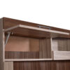 CENTRO DE ENTRETENIMIENTO MELAPAK GIRONA OLIVO CON WENGUE TV 60" 200 cm X 190 cm X 39 cm - Imagen 4