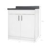 MODULO DE COCINA MELAPAK BAJO BLANCO 2 PUERTAS 100 cm X 80 cm X 59 cm - Imagen 5