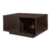MESA DE CENTRO MELAPAK MURANO WENGUE CON PUERTA CORREDIZA 42 cm X 80 cm X 55 cm - Imagen 2
