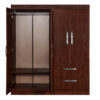 ROPERO MELAPAK JASMIN CEDRO 4 PUERTAS 160 cm X 140 cm X 46.5 cm - Imagen 4