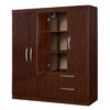 ROPERO MELAPAK JASMIN CEDRO 4 PUERTAS 160 cm X 140 cm X 46.5 cm - Imagen 2