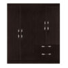 ROPERO MELAPAK JASMIN WENGUE 4 PUERTAS 160 cm X 140 cm X 46.5 cm