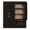 ROPERO MELAPAK JASMIN WENGUE 4 PUERTAS 160 cm X 140 cm X 46.5 cm - Imagen 5
