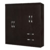 ROPERO MELAPAK JASMIN WENGUE 4 PUERTAS 160 cm X 140 cm X 46.5 cm - Imagen 3