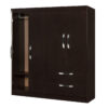 ROPERO MELAPAK JASMIN WENGUE 4 PUERTAS 160 cm X 140 cm X 46.5 cm - Imagen 2