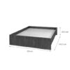 CAMA MELAPAK CLASICA WENGUE 2 PLAZAS 35.3 cm X 193 cm X 140.3 cm - Imagen 4