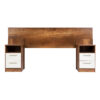 CABECERA C/ VELADOR CARAMELO  OAK CON BLANCO 1.5 PLAZAS