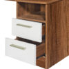CABECERA C/ VELADOR CARAMELO  OAK CON BLANCO 1.5 PLAZAS - Imagen 4