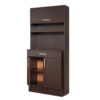 MUEBLE ALACENA MELAPAK ROMERO WENGUE 2 PUERTAS 175 cm X 80 cm X 41.5 cm - Imagen 3