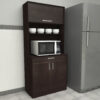 MUEBLE ALACENA MELAPAK ROMERO WENGUE 2 PUERTAS 175 cm X 80 cm X 41.5 cm - Imagen 4