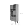 MUEBLE APARADOR MELAPAK MONTECARLO WENGUE CON CAJONES 167 cm X 83 cm X 36.5 cm - Imagen 4