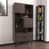 MUEBLE APARADOR MELAPAK MONTECARLO WENGUE CON CAJONES 167 cm X 83 cm X 36.5 cm - Imagen 3