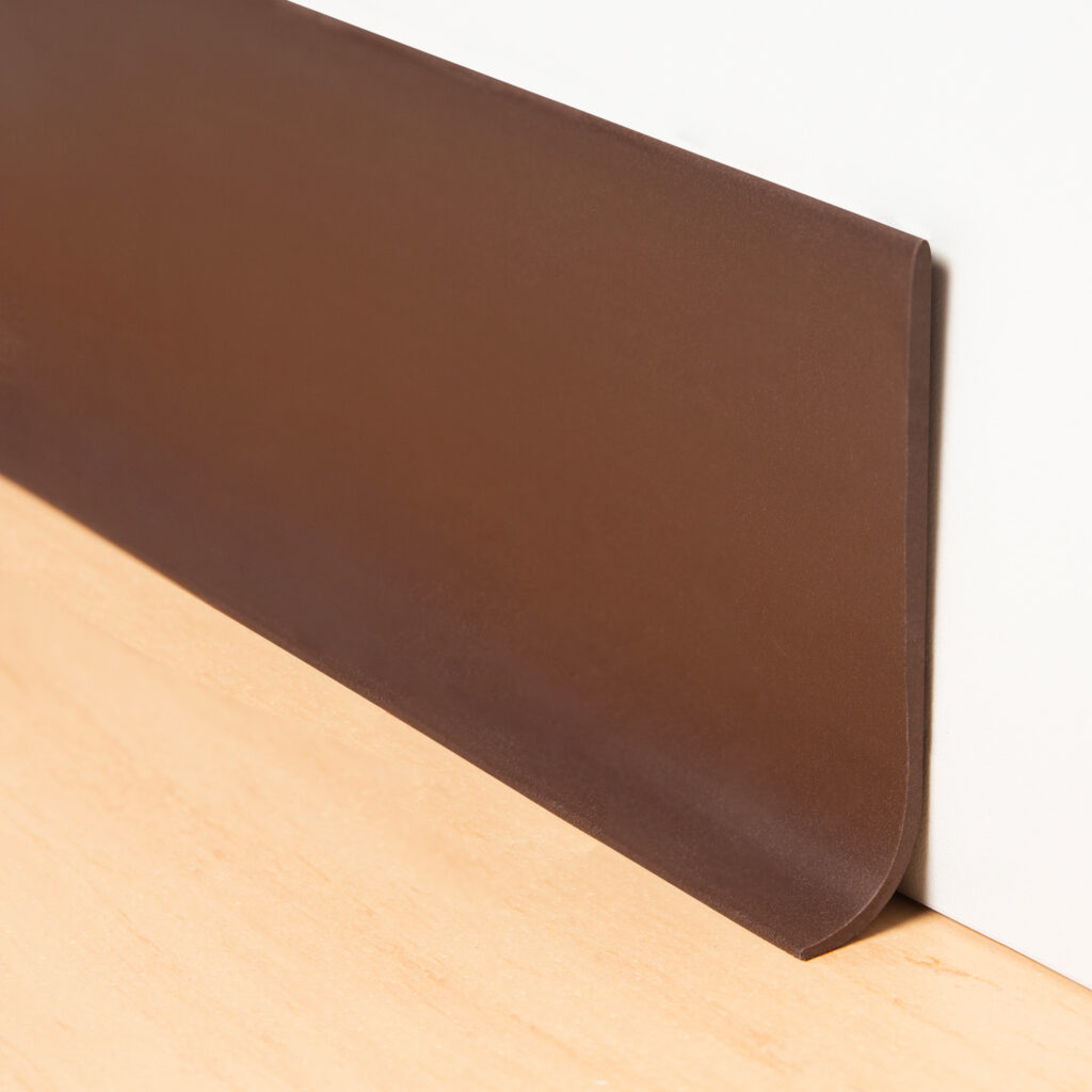 ZOCALO PISOPAK PVC MARRON EN ROLLO 4" Pisopak Perú