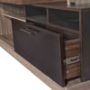 CENTRO DE ENTRETENIMIENTO MELAPAK GIRONA OLIVO CON WENGUE TV 60" 200 cm X 190 cm X 39 cm - Imagen 2