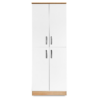 MUEBLE ALACENA REGALIZ ROBLE FLOR MORADO Y BLANCO 4 PUERTAS