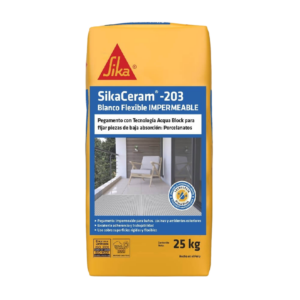 PEGAMENTO SIKA SIKACERAM 203 BLANCO PARA PORCELANATO