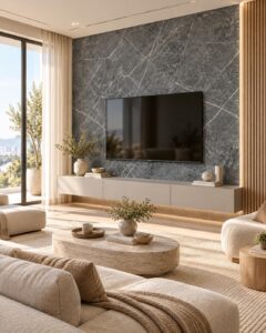 PANEL SPC MARMOL BRILLANTE GRIS ARGENTUM