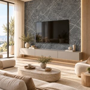 PANEL SPC MARMOL BRILLANTE GRIS ARGENTUM