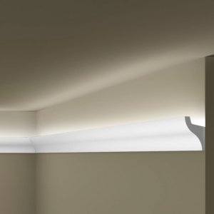MOLDURA PISOPAK PARA TECHO P/LED 38MM X 60MM X 2.9ML - BLANCO