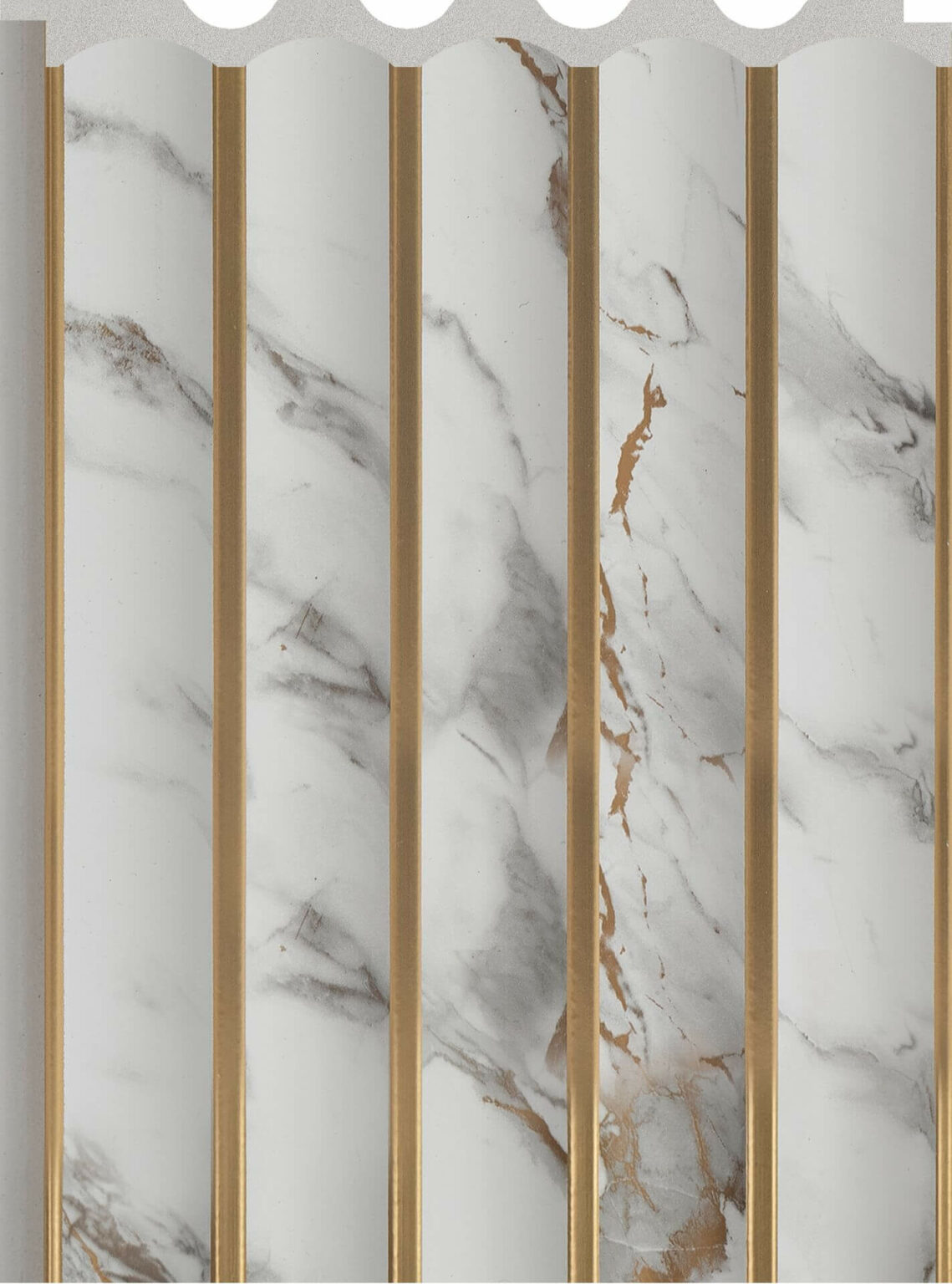 WALL PANEL WPC CARRARA GOLD ONDAS - Pisopak Perú