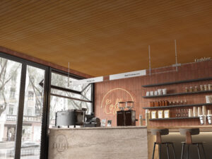 CIELO RASO DECORATIVO PISOPAK ENTABLADO  290X25CM 8 MM