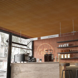 CIELO RASO DECORATIVO PISOPAK CASTAÑO ENTABLADO 290X25CM 8 MM