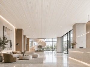 CIELO RASO DECORATIVO PISOPAK FRESNO MARFIL ENTABLADO 250X8X2900 mm