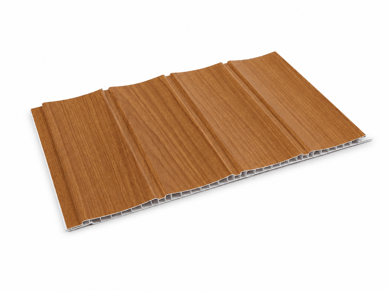 CIELO RASO DECORATIVO PISOPAK ROBLE MIEL ENTABLADO CURVO 250X8X2900 mm - Imagen 2