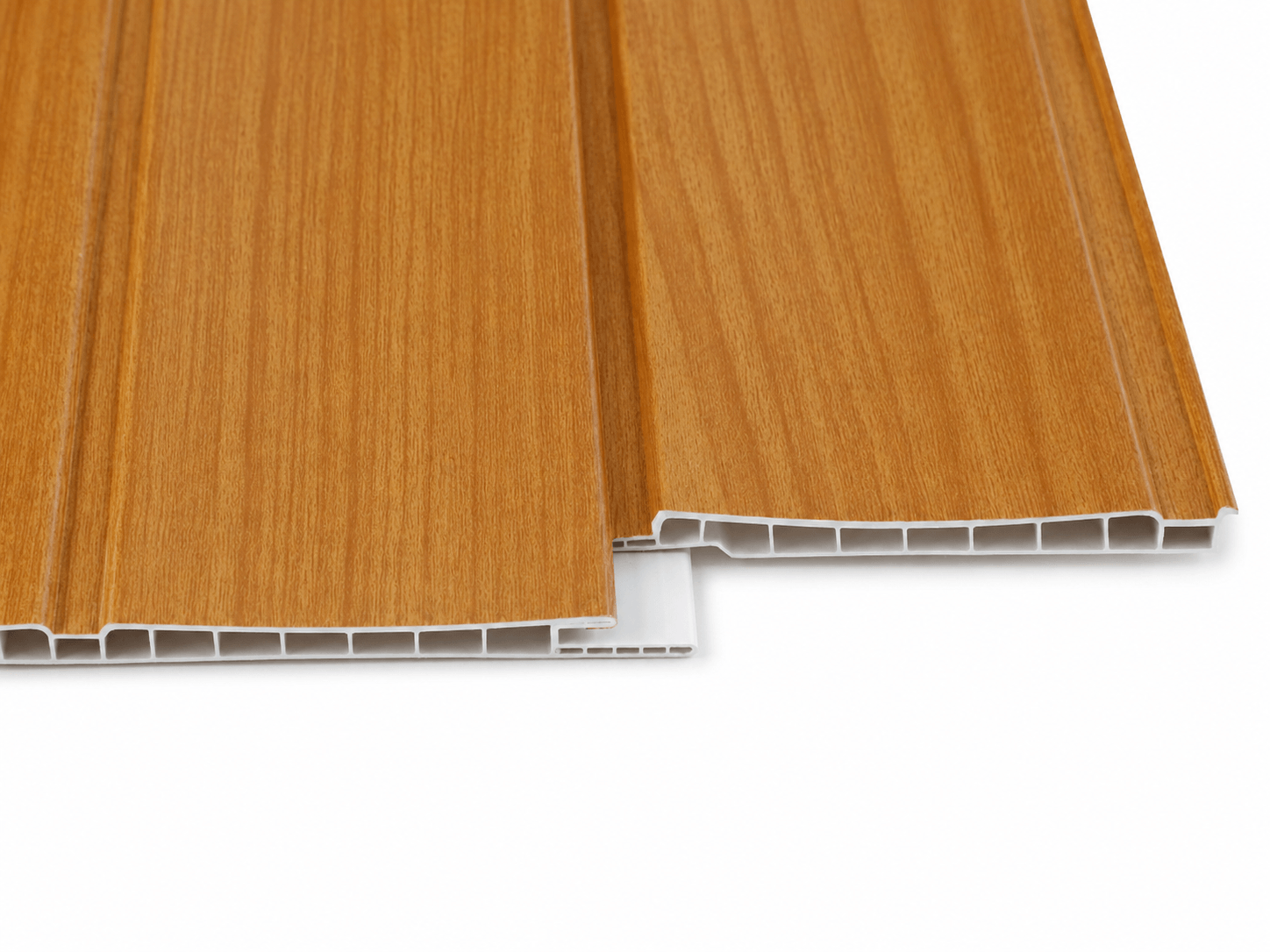 CIELO RASO DECORATIVO PISOPAK ROBLE MIEL ENTABLADO CURVO 250X8X2900 mm - Imagen 3