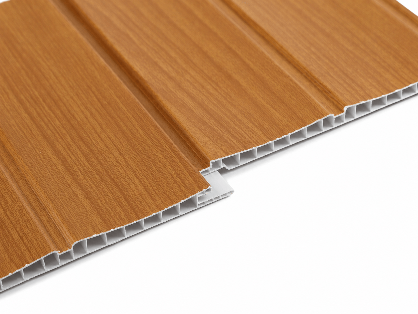 CIELO RASO DECORATIVO PISOPAK ROBLE MIEL ENTABLADO CURVO 250X8X2900 mm - Imagen 4